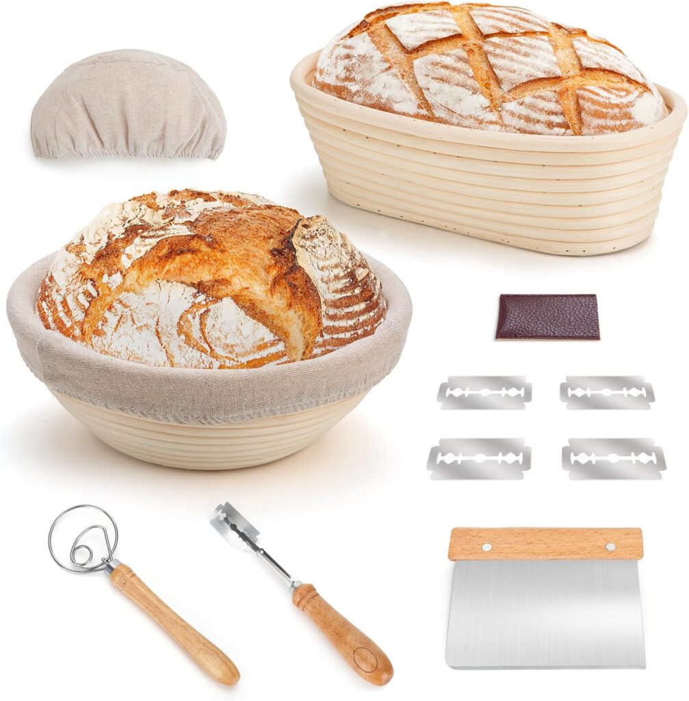 Gärkörbchen, Gärkörbchen Set, Sauerteig, Sauerteigbrot backen